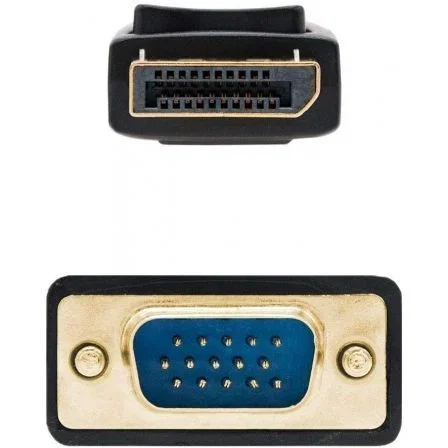 Nanocable Cable Conversor DisplayPort Macho a VGA Macho, 2 m, Negro